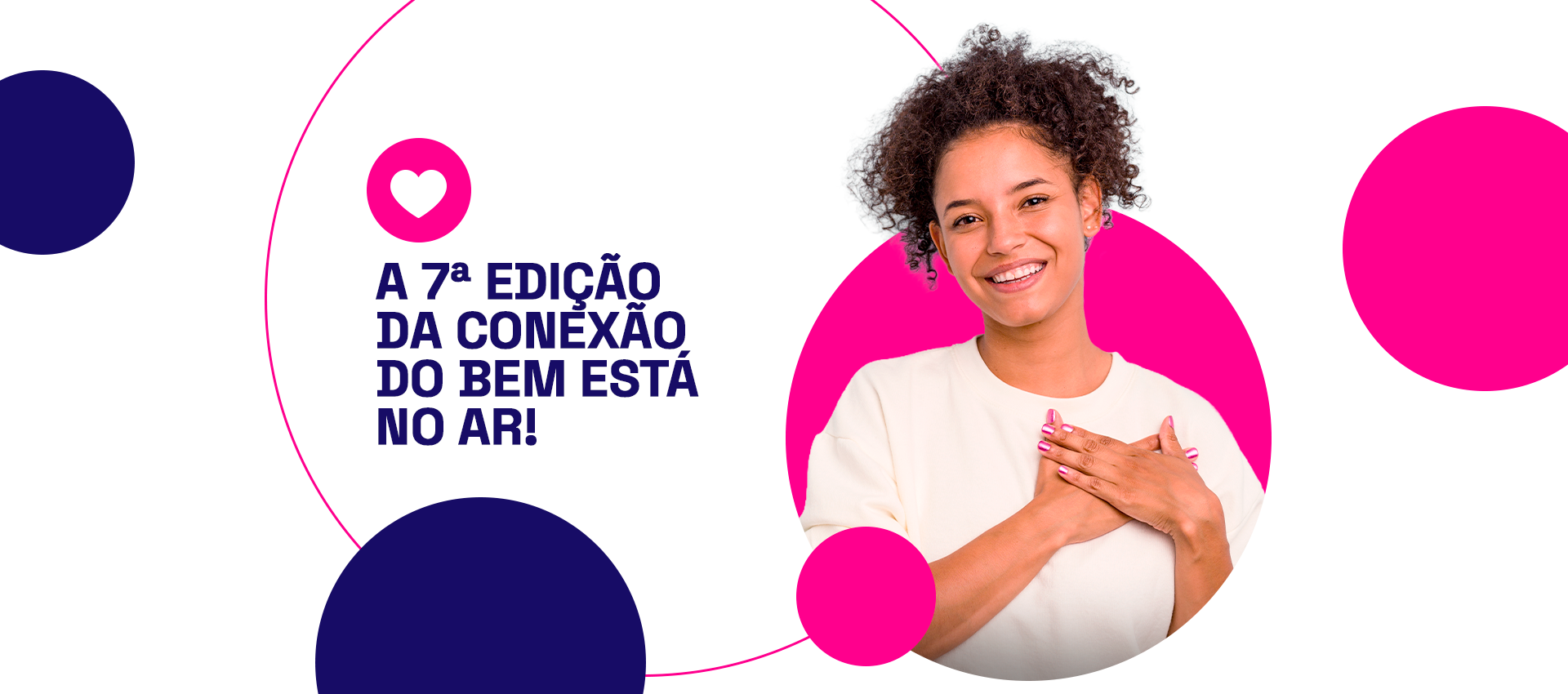 Banner 7° edição da Conexão do Bem Coprel Telecom