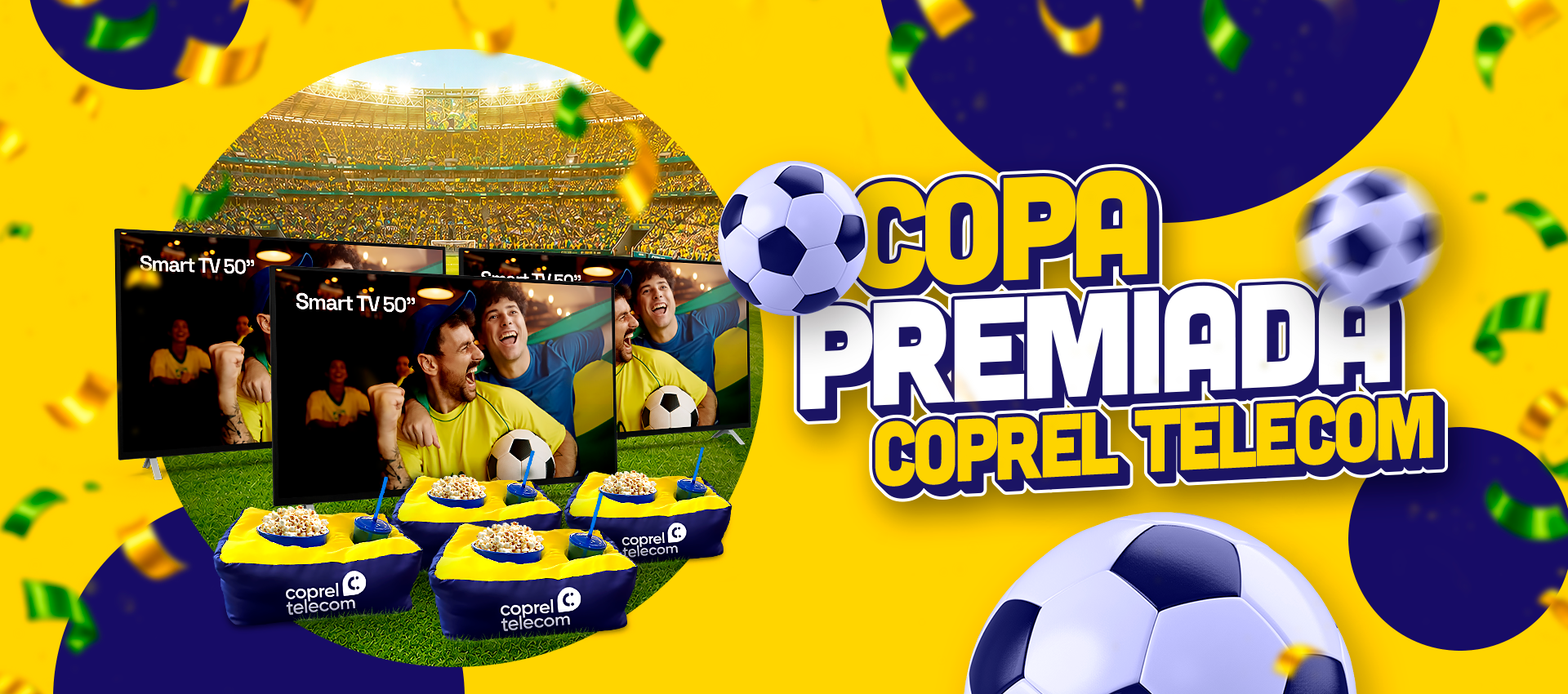 Banner Copa Premiada Coprel Telecom