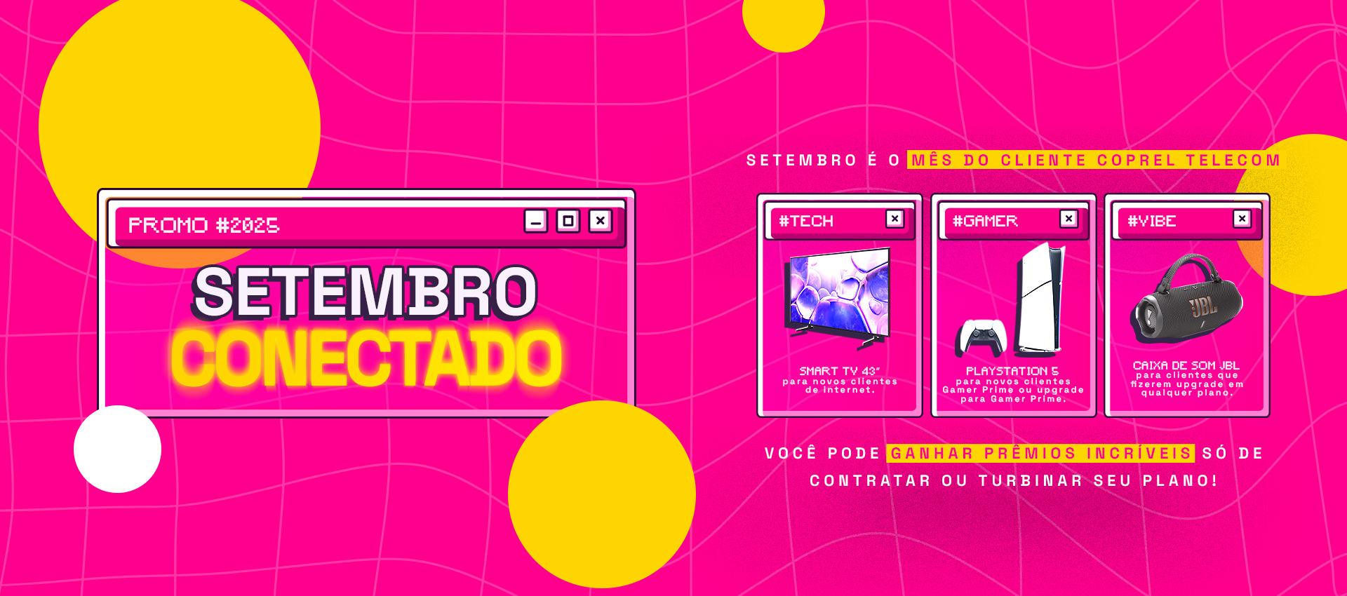 Banner Setembro Conectado Coprel Telecom